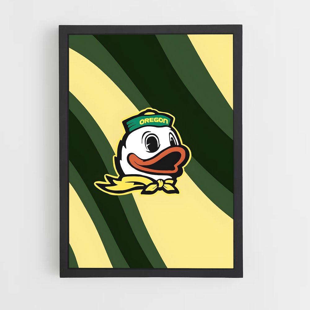Poster Oregon ducks – affiche Basketball (vue 2)